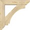 Ekena Millwork Imperial Slat Rough Sawn Bracket w/ Offset Brace, Douglas Fir, 6"W x 26"D x 26"H BKT0604X26X26IMP06RDF - alternate 3